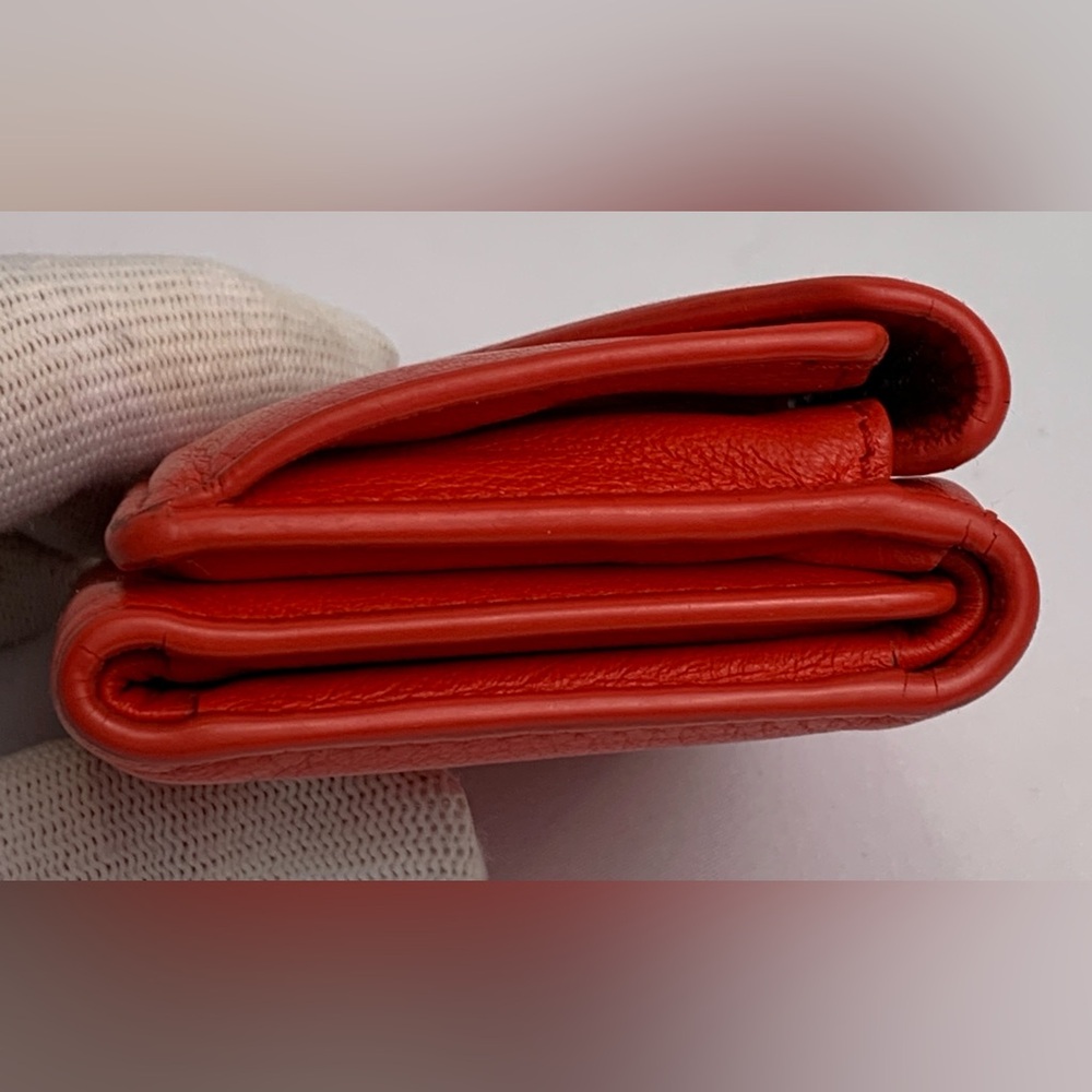 Balenciaga Red Papier Mini Wallet - Picture 6 of 15